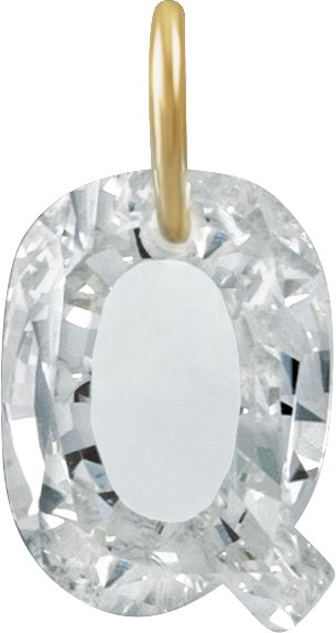 Lab-Grown Diamond Initial Dangle