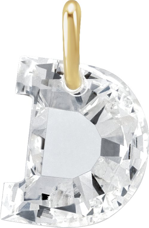 Lab-Grown Diamond Initial Dangle