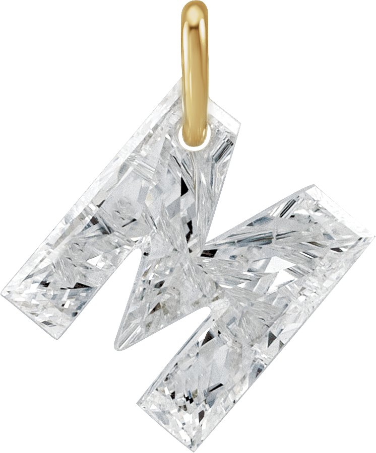 Lab-Grown Diamond Initial Dangle