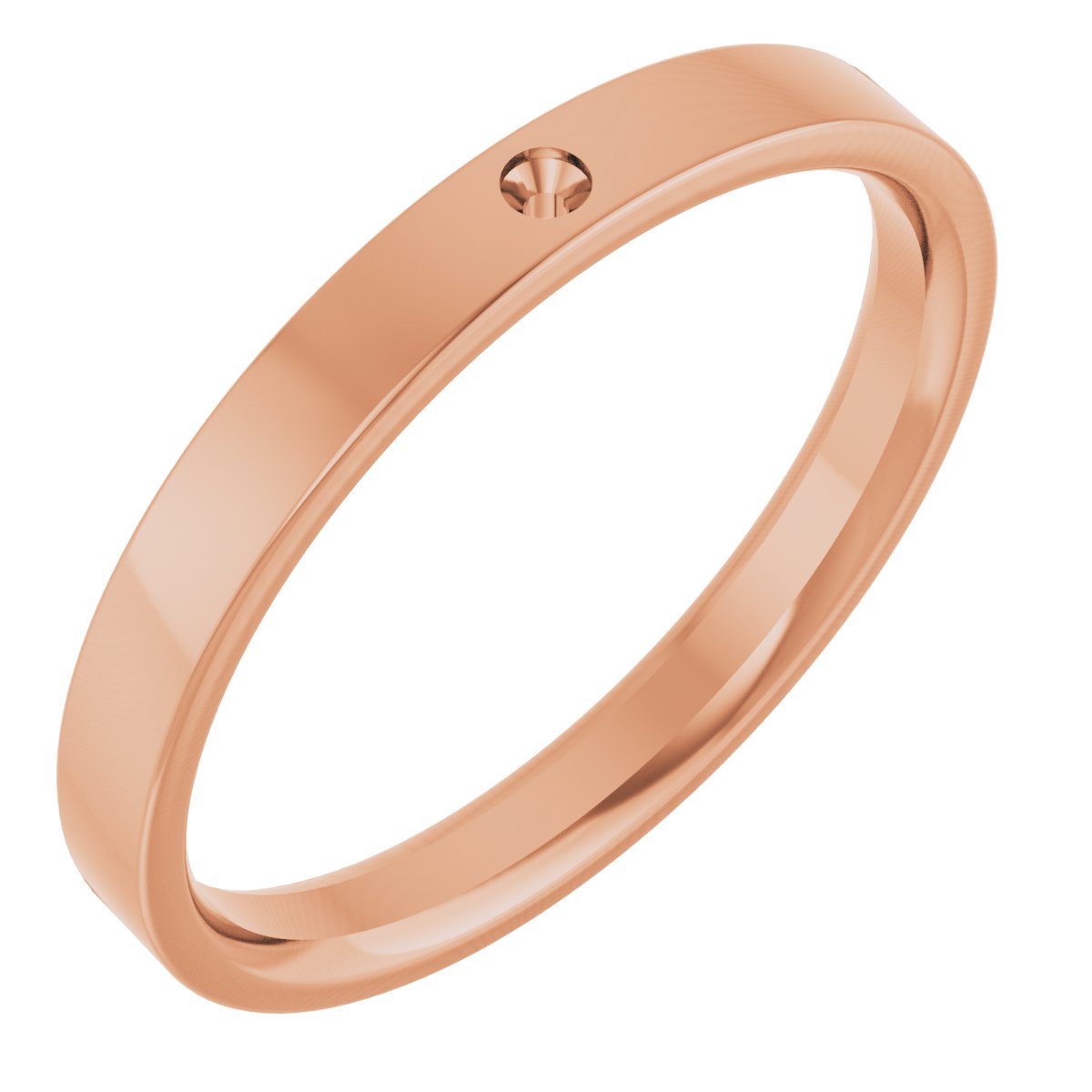 Accented Comfort-Fit Flat Band