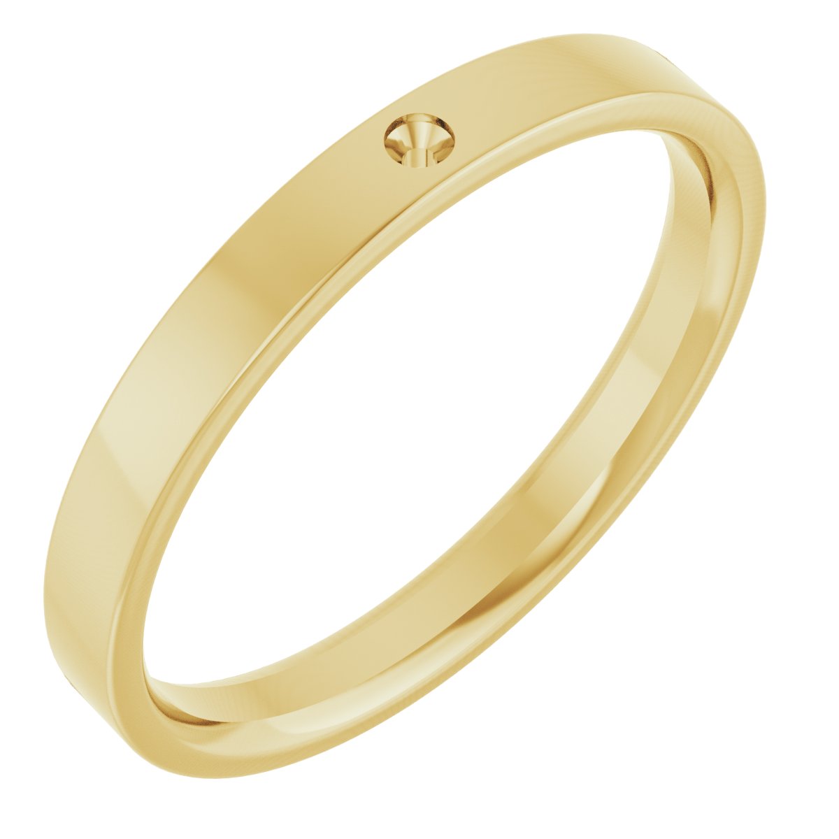 Accented Comfort-Fit Flat Band