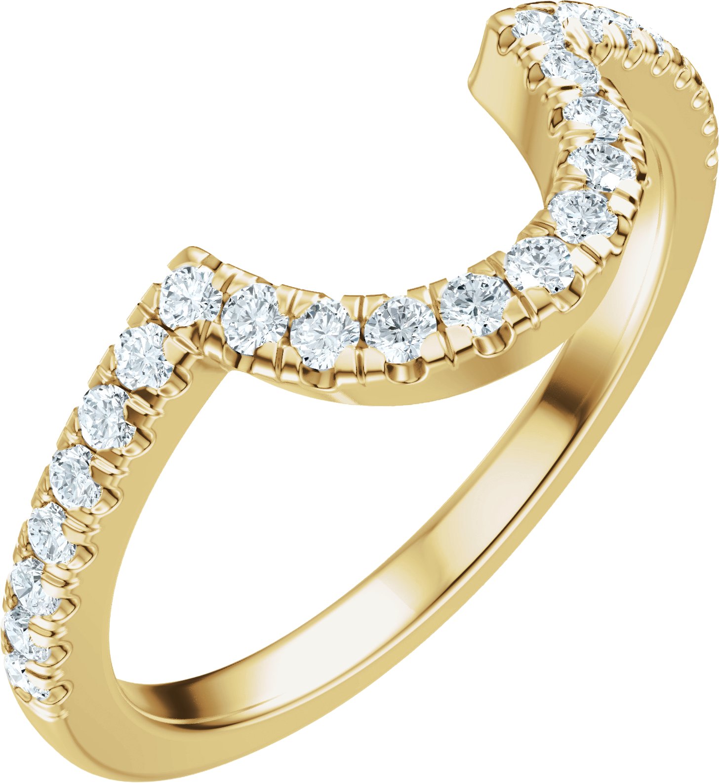 Claw-Prong Accented Bezel-Style Engagement Ring or Band