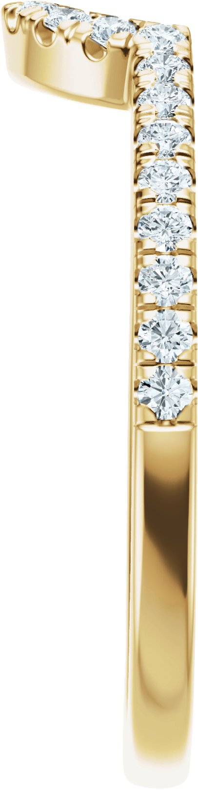 14K Yellow Gold 1/5 CTW Natural Diamond Matching Band