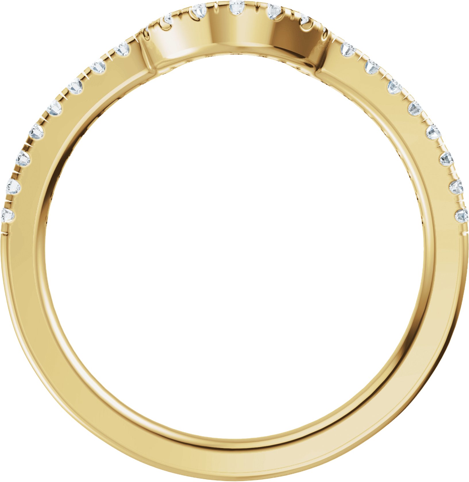 14K Yellow Gold 1/5 CTW Natural Diamond Matching Band