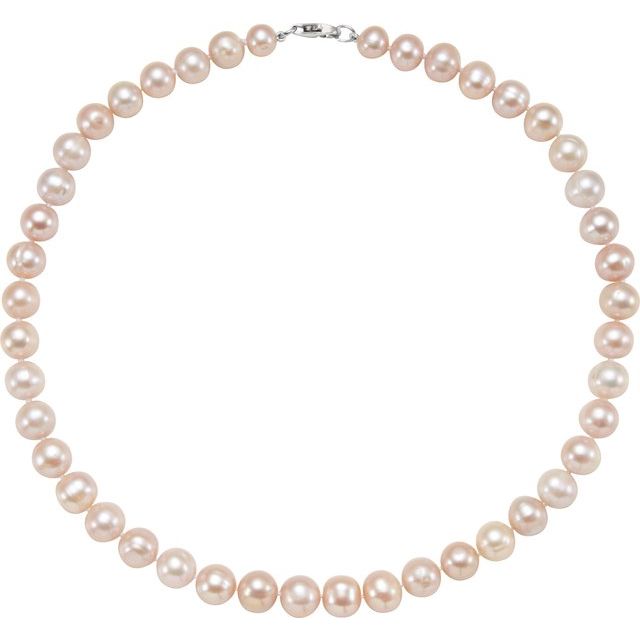 Sterling Silver Freshwater Cultured Pearl 18