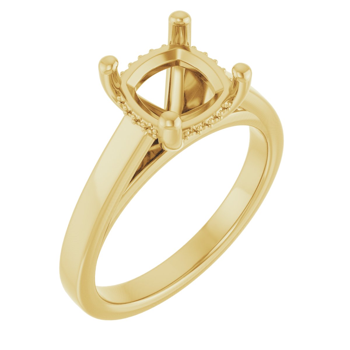 Hidden Halo-Style Engagement Ring