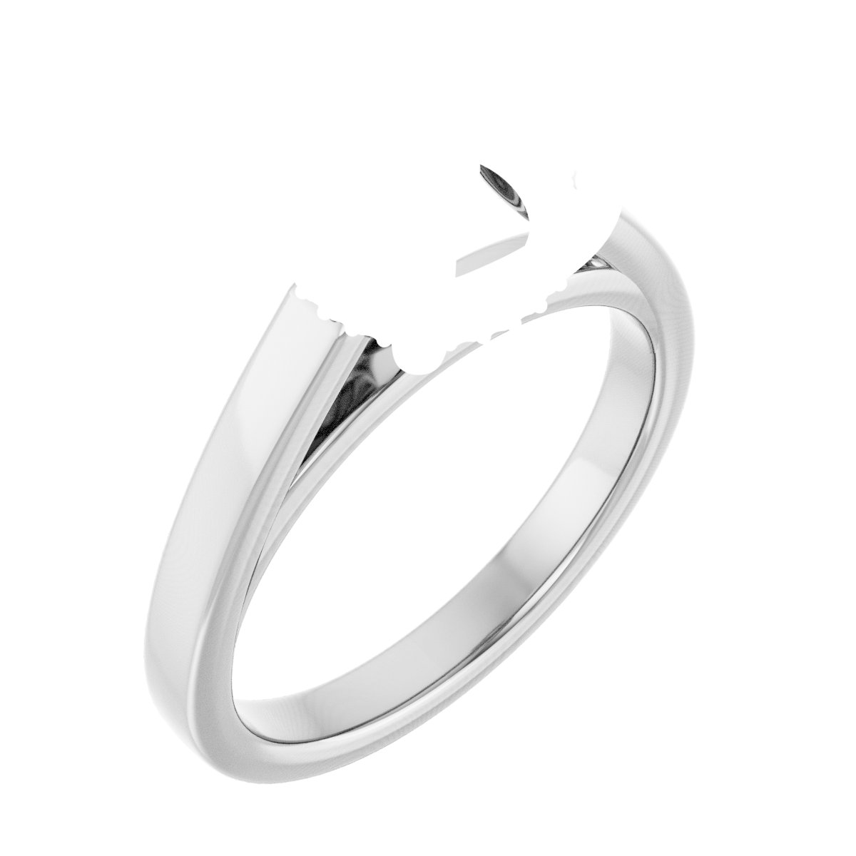 Hidden Halo-Style Engagement Ring