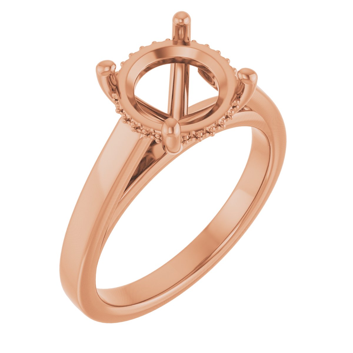 Hidden Halo-Style Engagement Ring