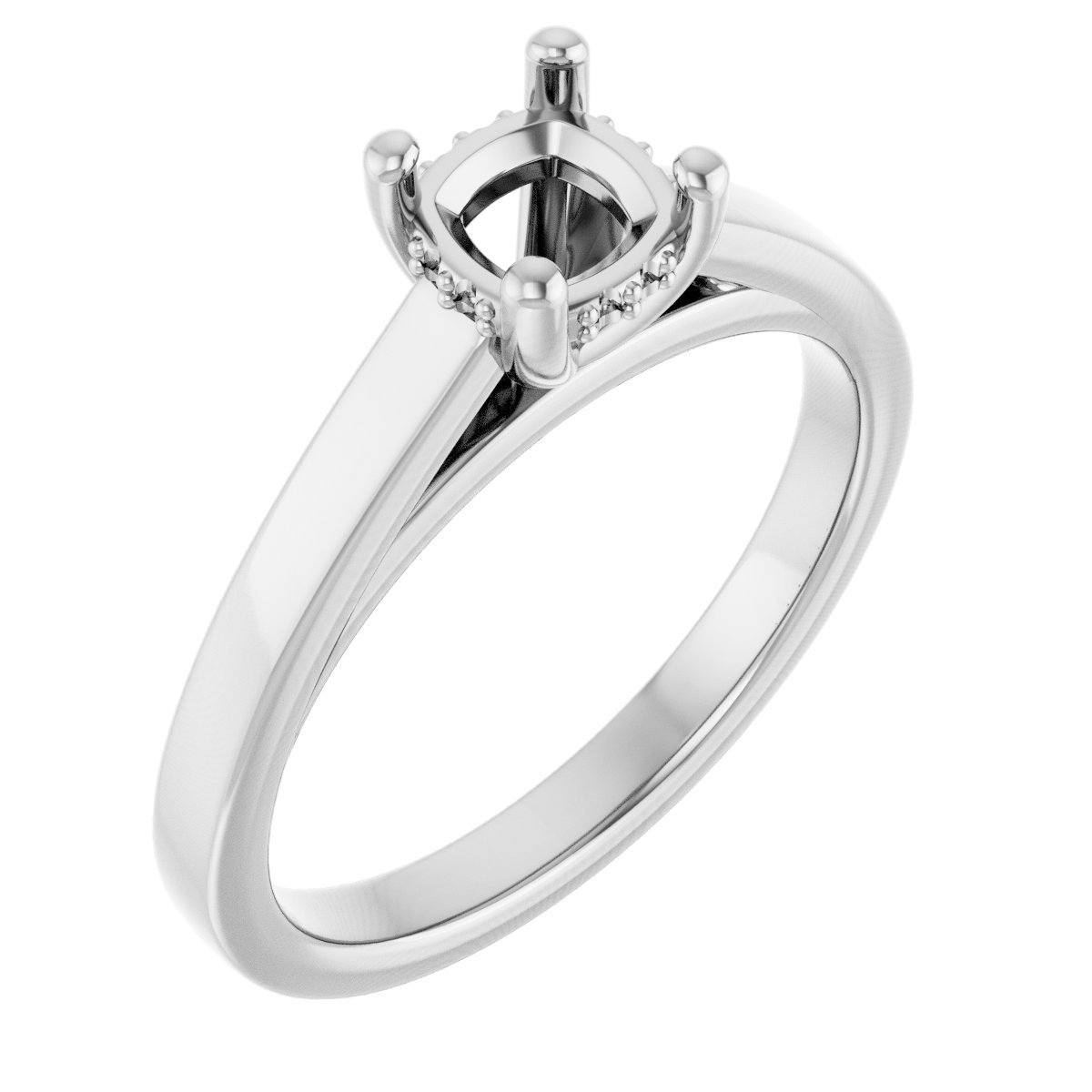 Hidden Halo-Style Engagement Ring