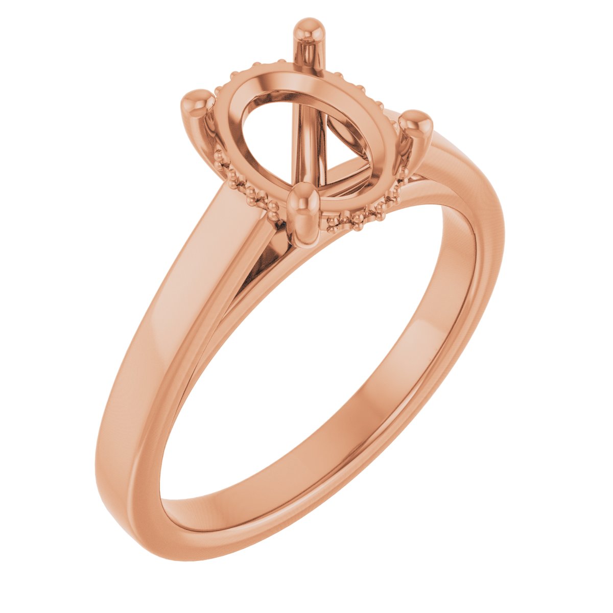 Hidden Halo-Style Engagement Ring