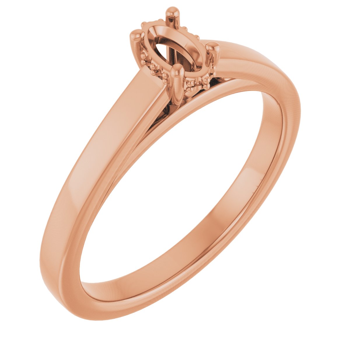 Hidden Halo-Style Engagement Ring