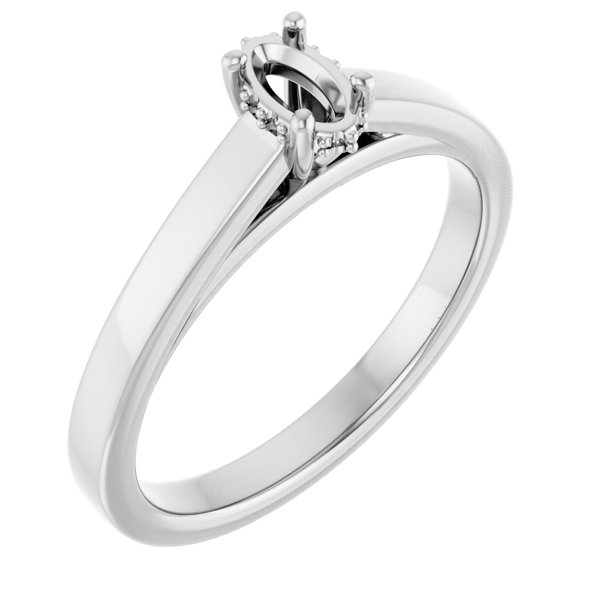 Hidden Halo-Style Engagement Ring