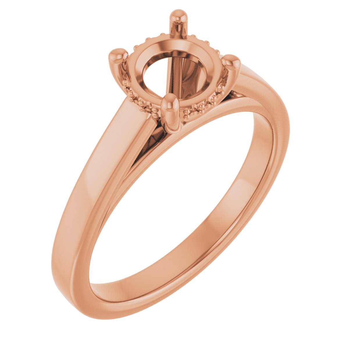 Hidden Halo-Style Engagement Ring
