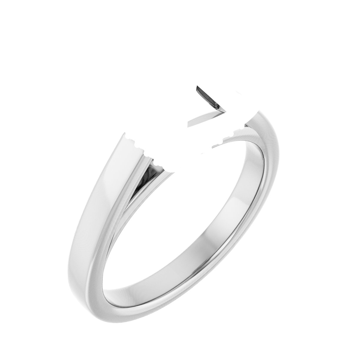 Hidden Halo-Style Engagement Ring