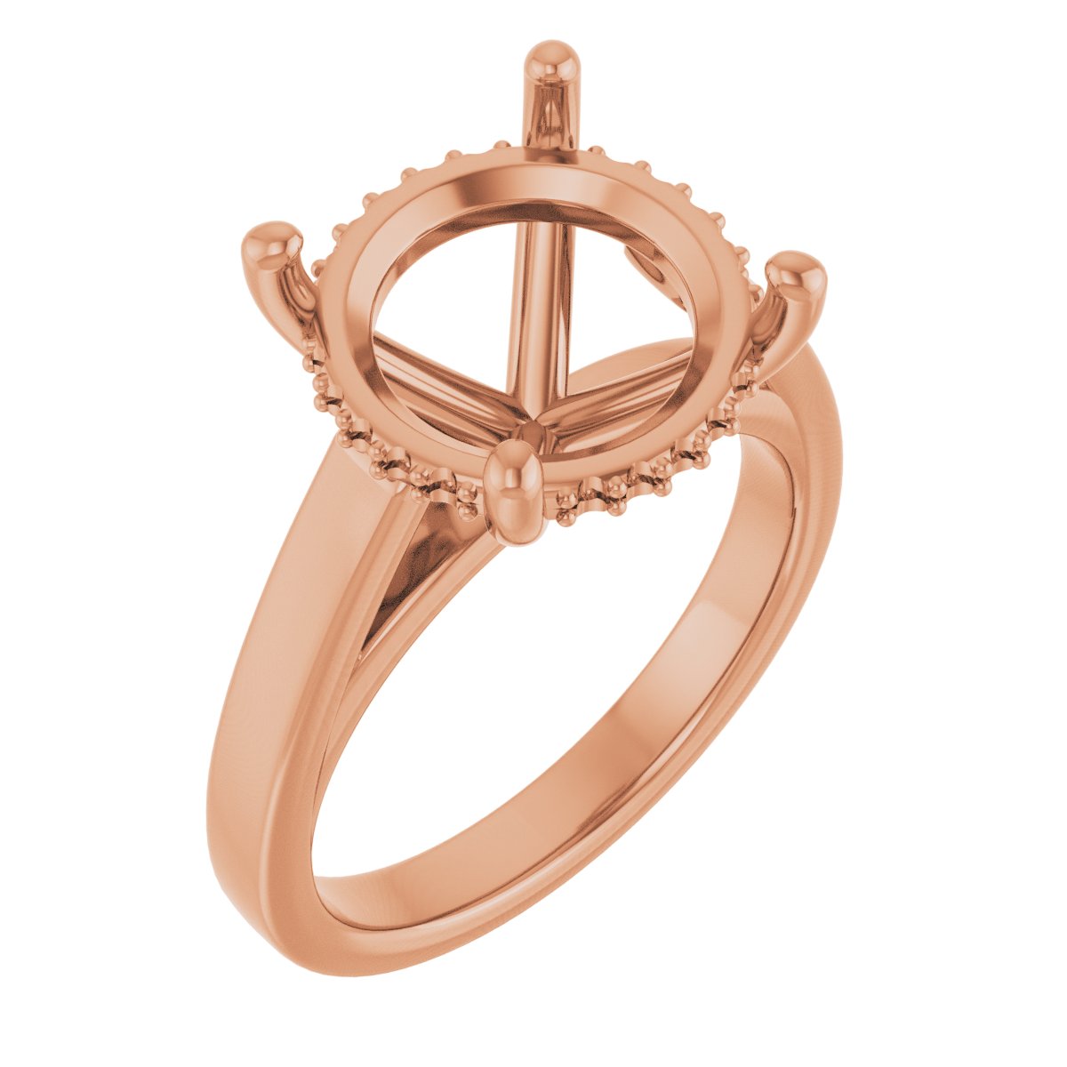 Hidden Halo-Style Engagement Ring