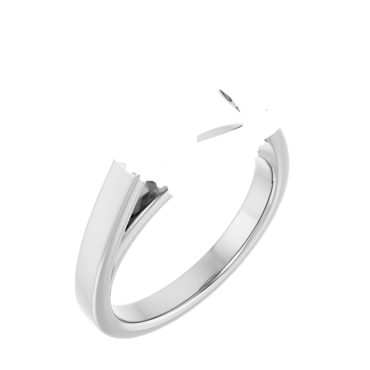Hidden Halo-Style Engagement Ring