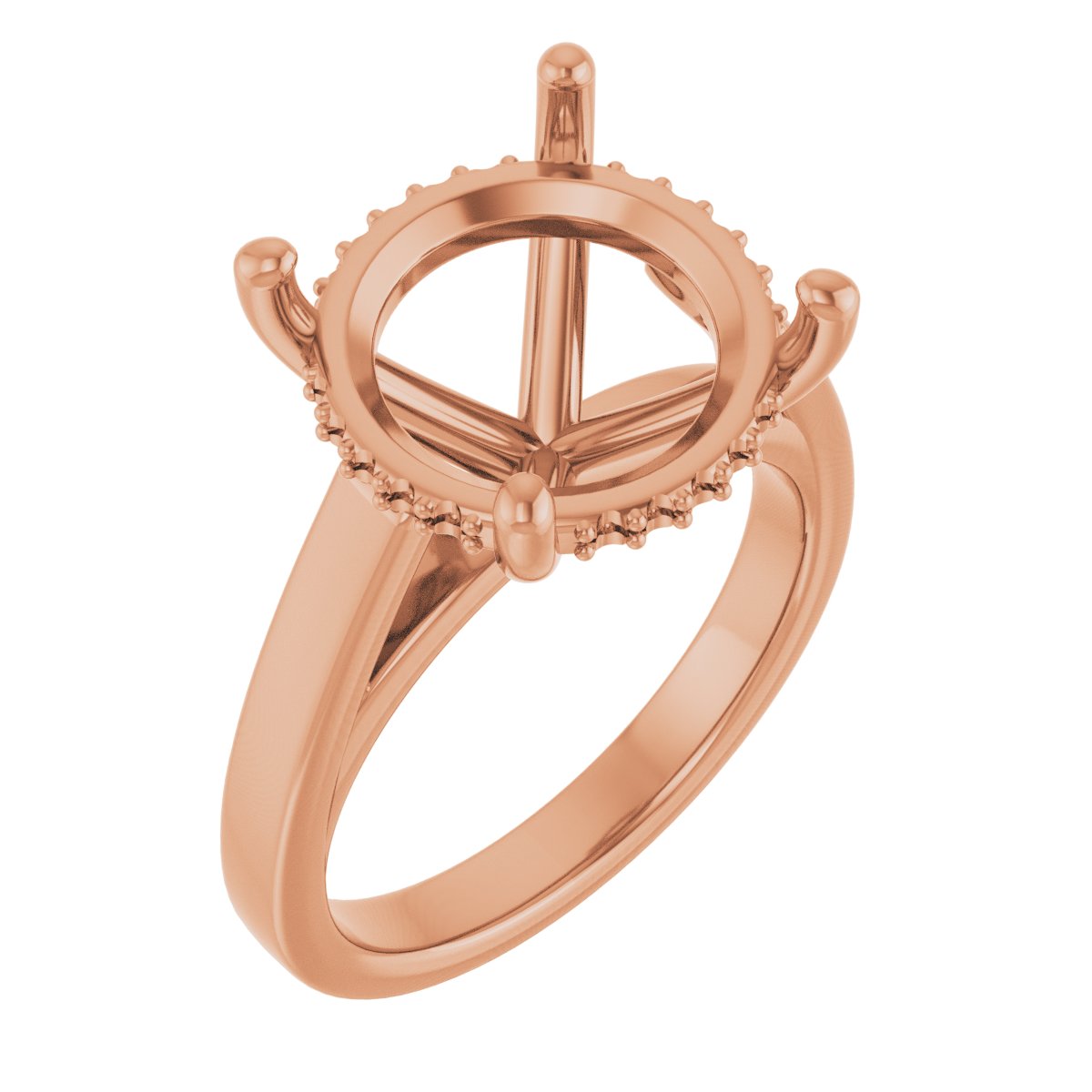 Hidden Halo-Style Engagement Ring