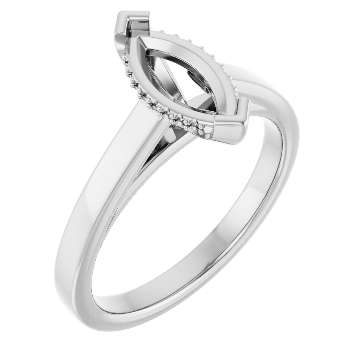 Hidden Halo-Style Engagement Ring