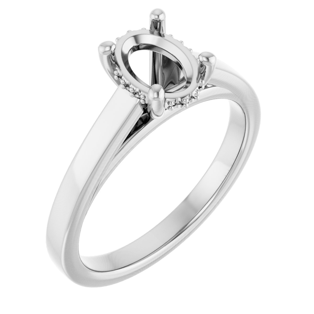 Hidden Halo-Style Engagement Ring