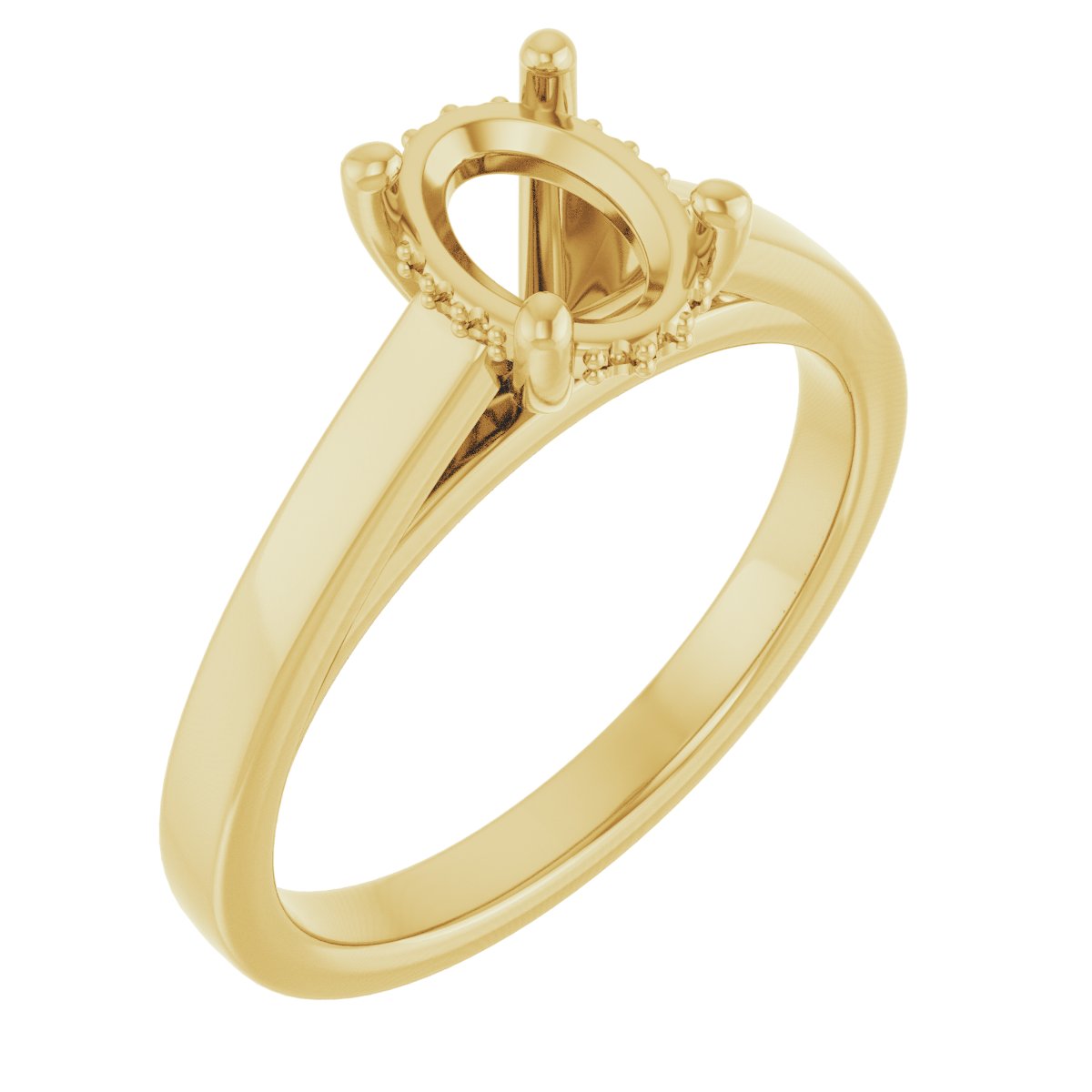 Hidden Halo-Style Engagement Ring