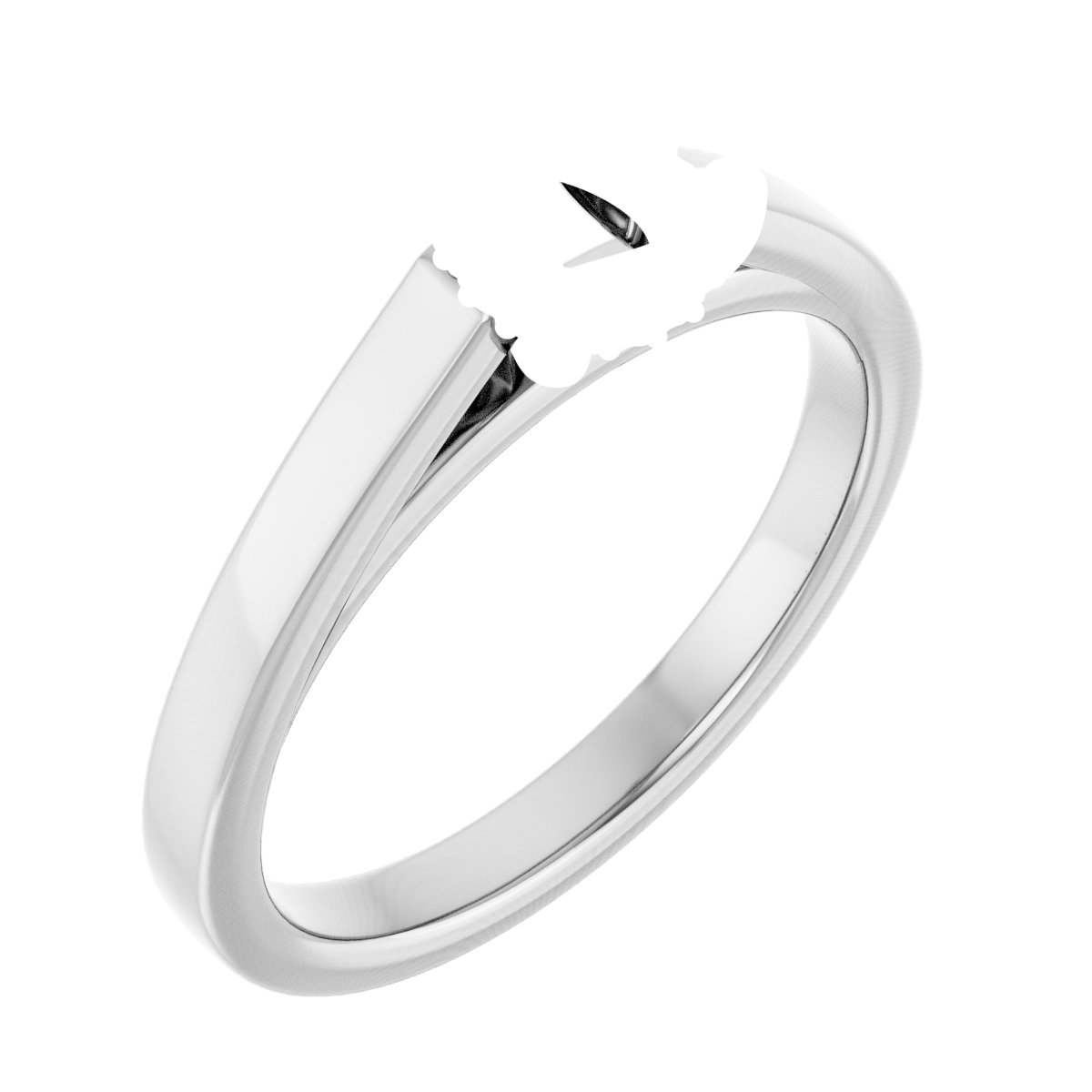 Hidden Halo-Style Engagement Ring
