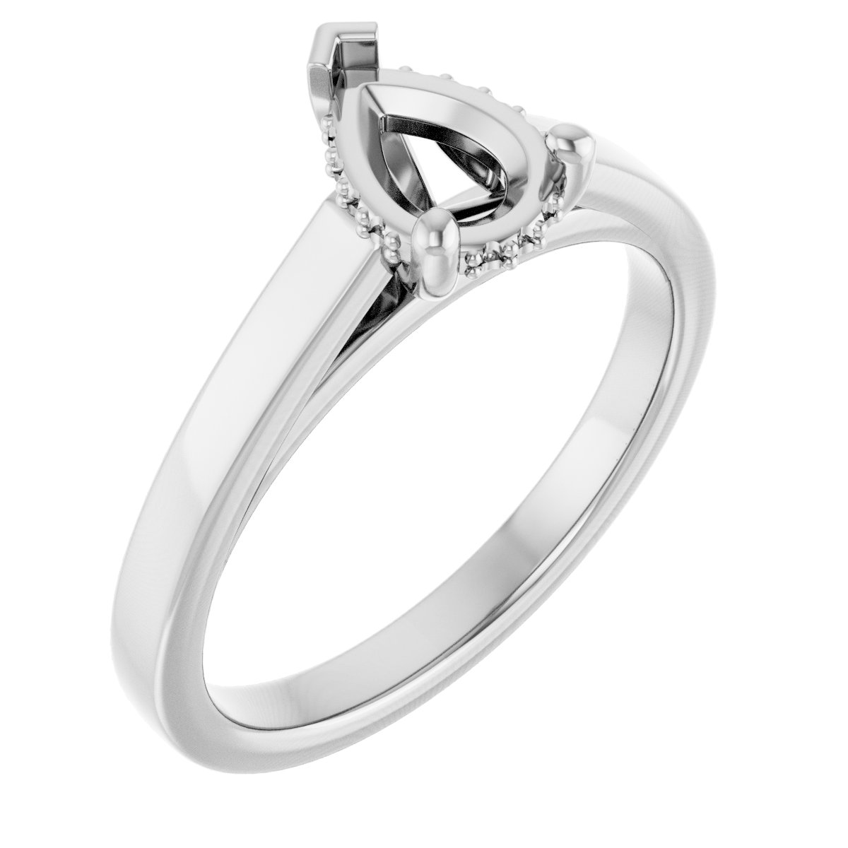 Hidden Halo-Style Engagement Ring