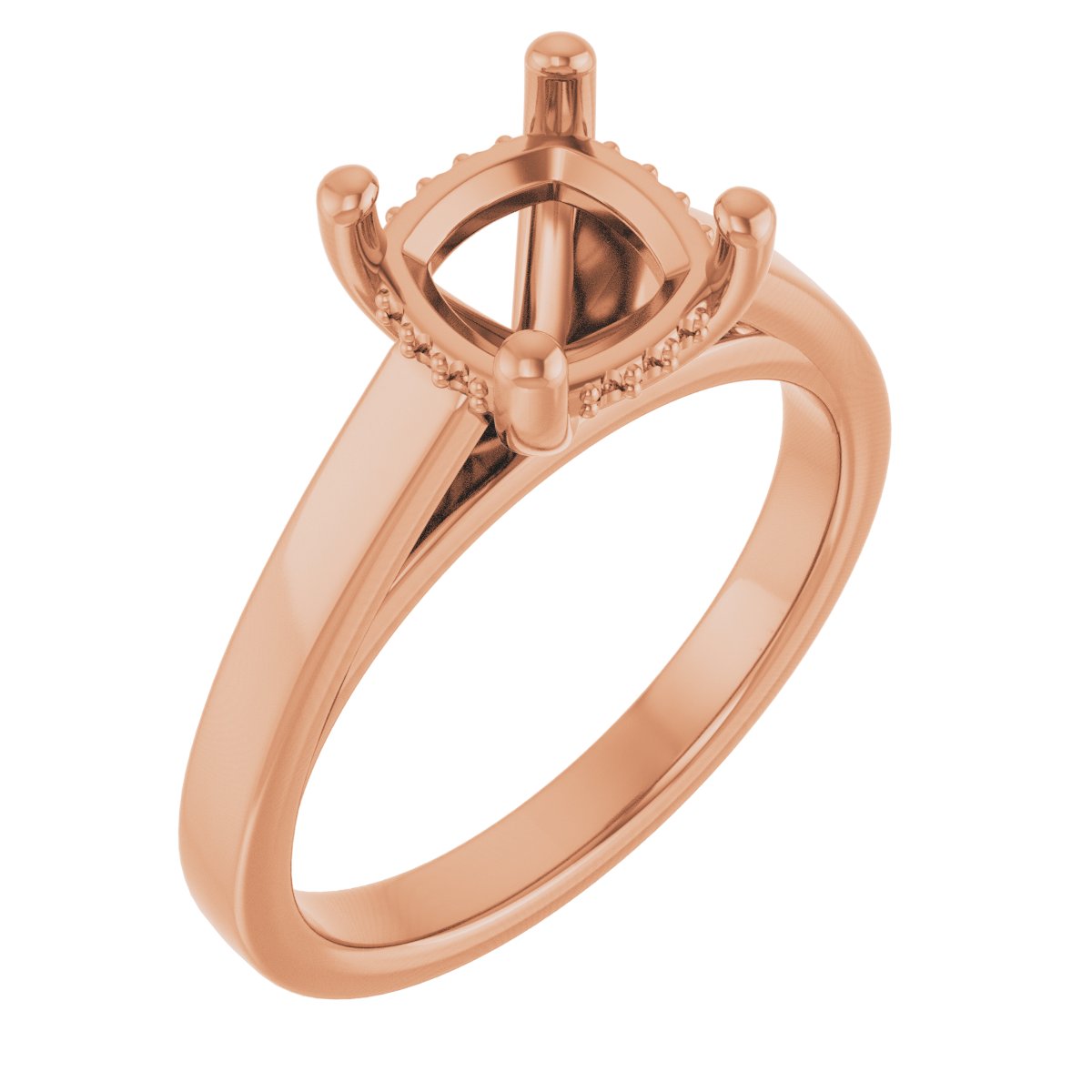 Hidden Halo-Style Engagement Ring