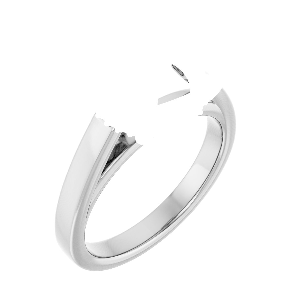 Hidden Halo-Style Engagement Ring