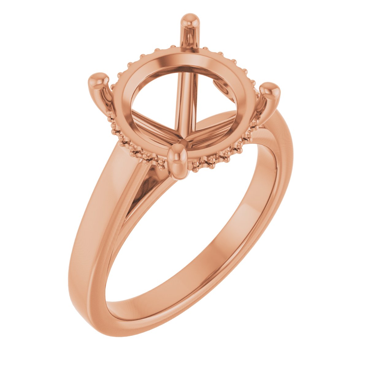 Hidden Halo-Style Engagement Ring