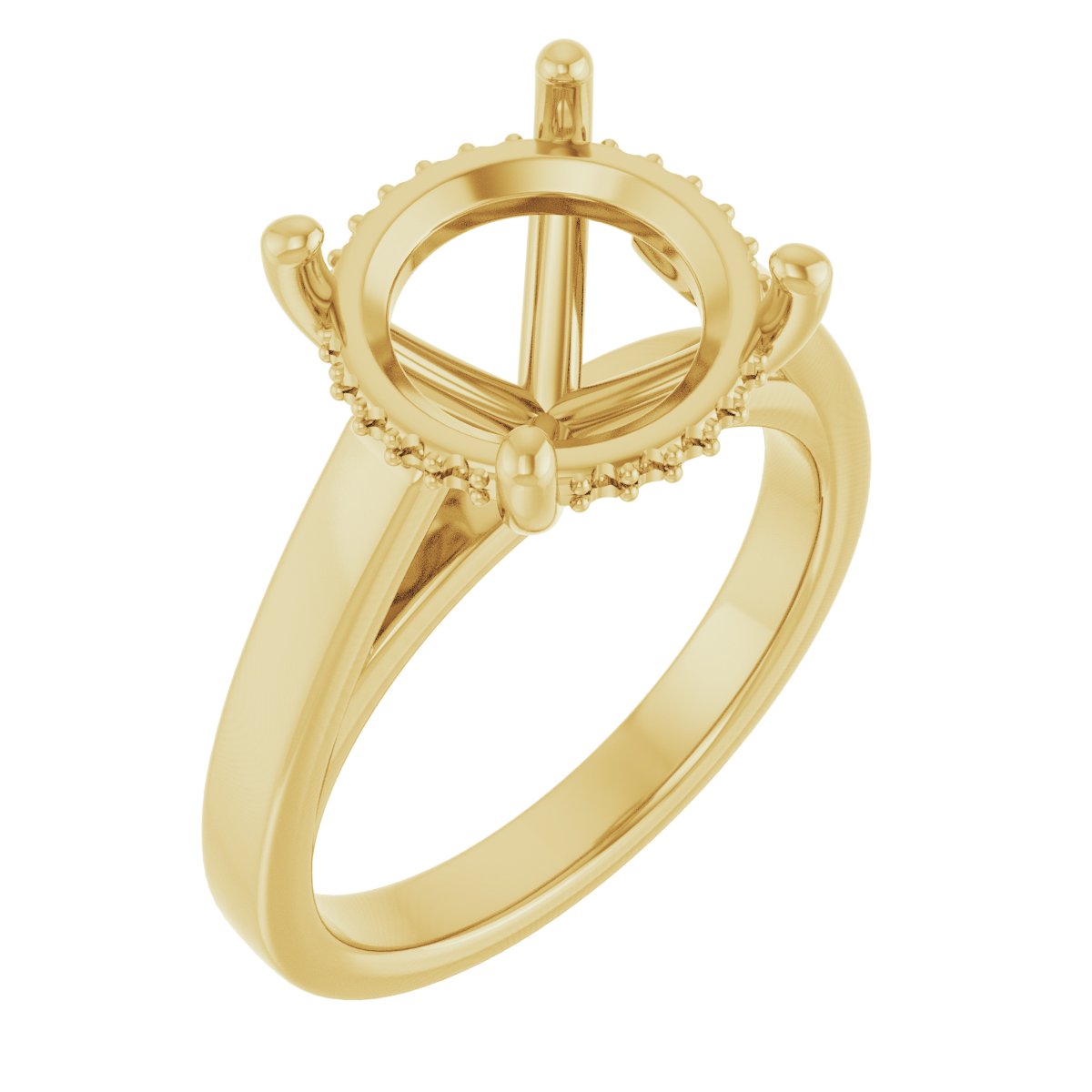 Hidden Halo-Style Engagement Ring