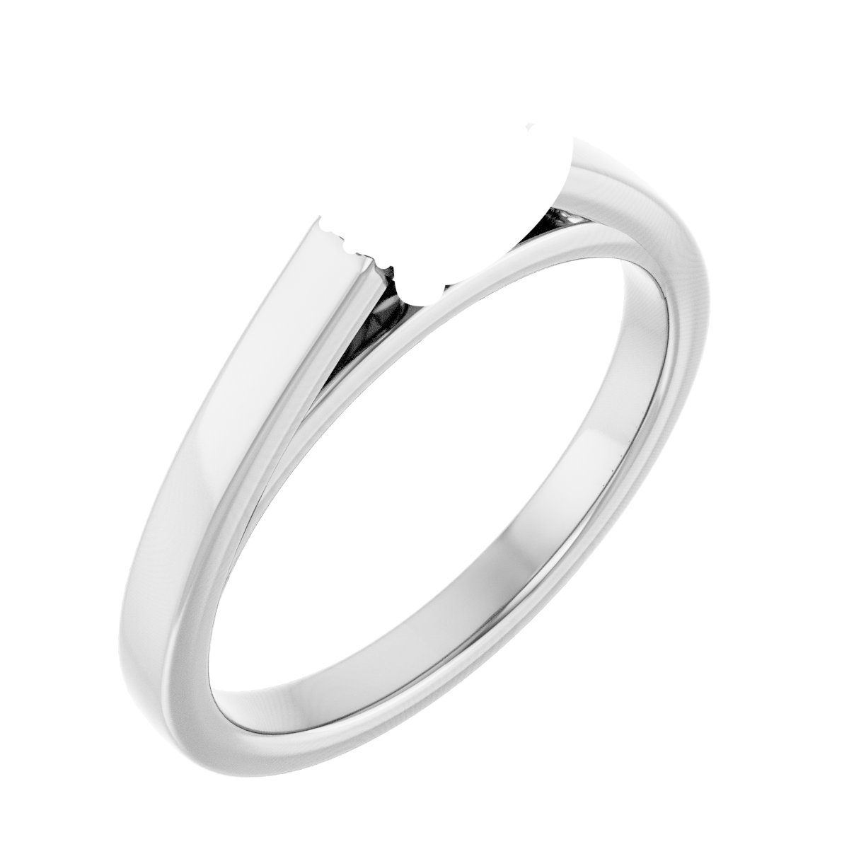 Hidden Halo-Style Engagement Ring