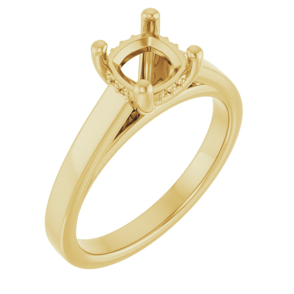 Hidden Halo-Style Engagement Ring