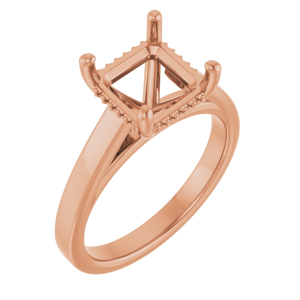 Hidden Halo-Style Engagement Ring