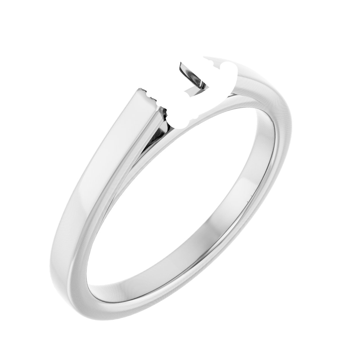 Hidden Halo-Style Engagement Ring