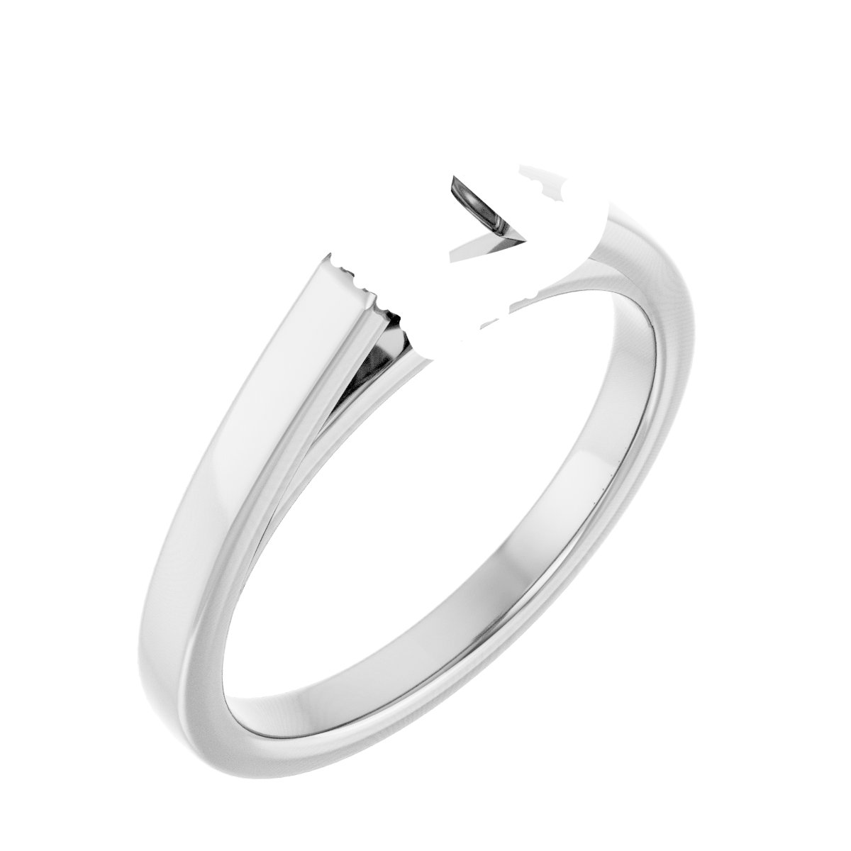 Hidden Halo-Style Engagement Ring