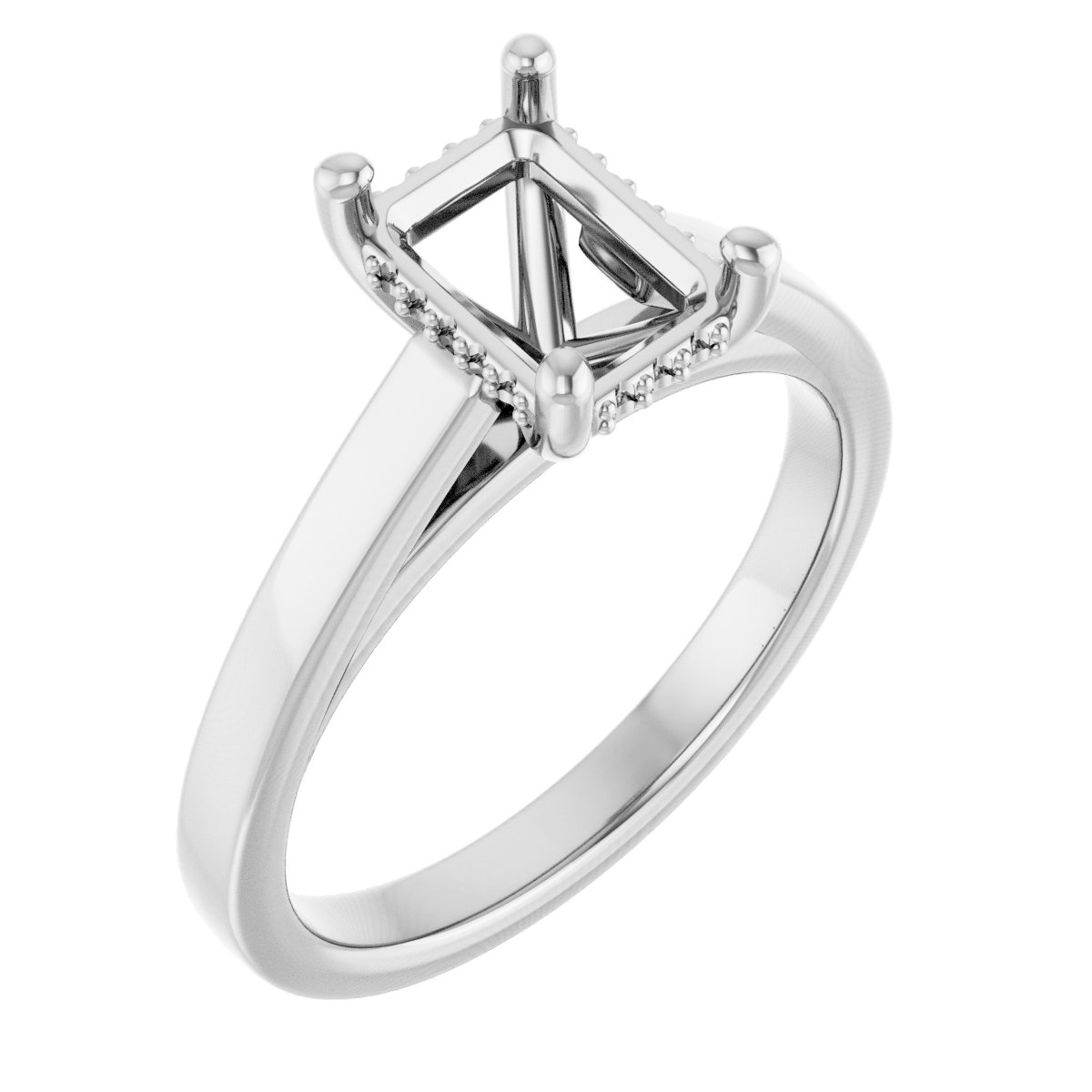 Hidden Halo-Style Engagement Ring
