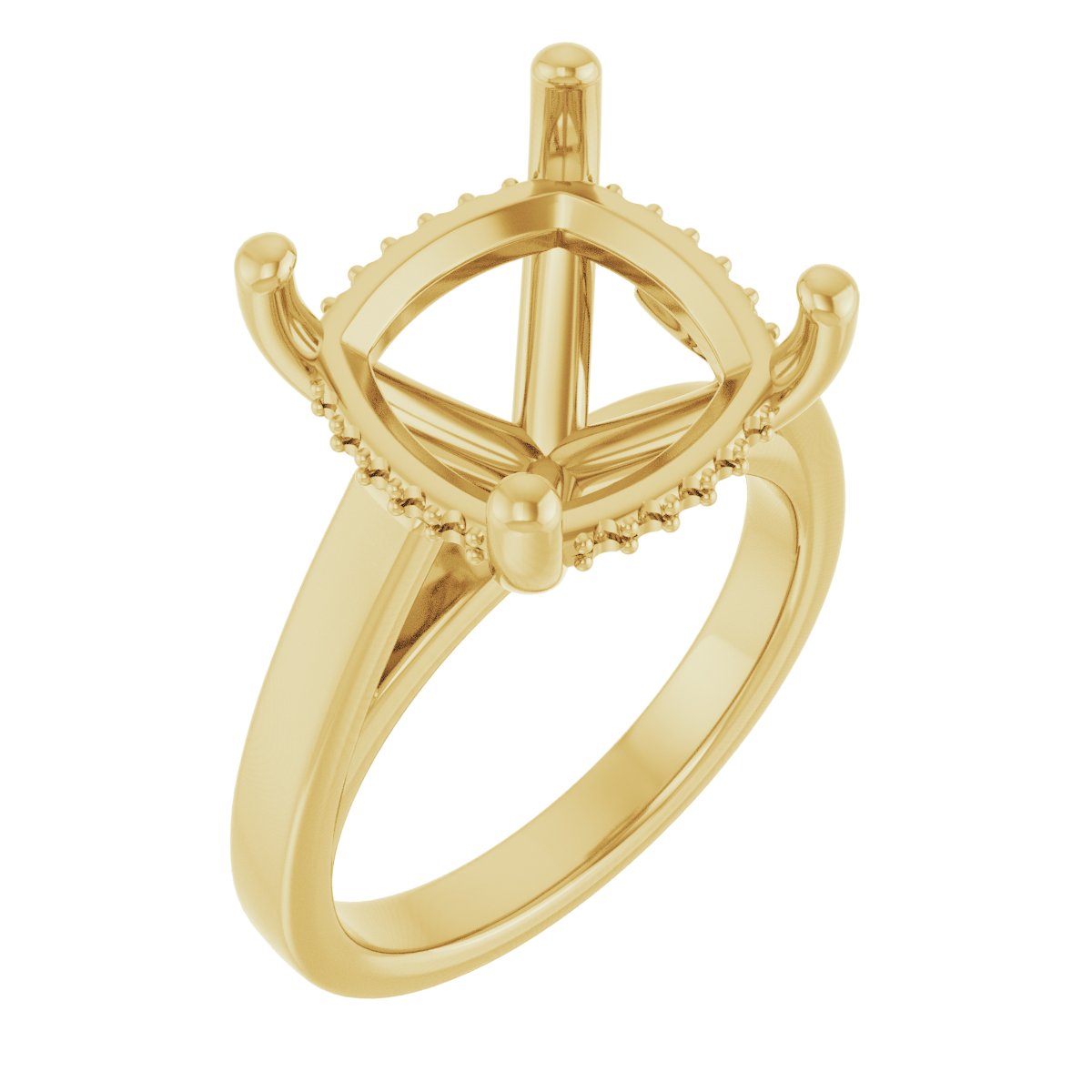 Hidden Halo-Style Engagement Ring