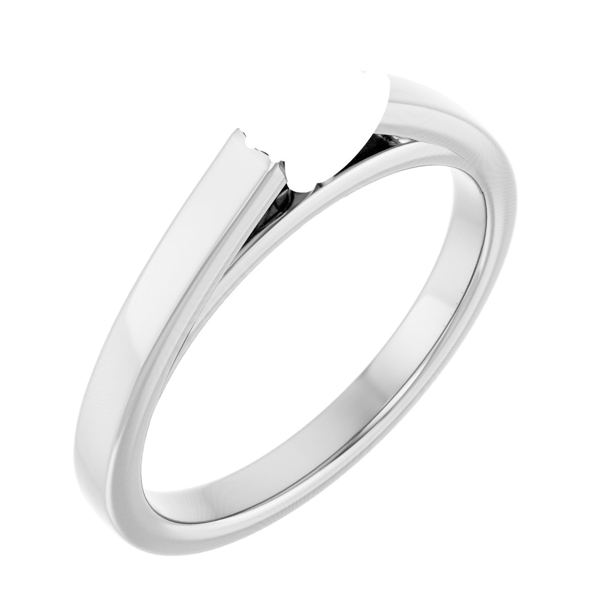 Hidden Halo-Style Engagement Ring