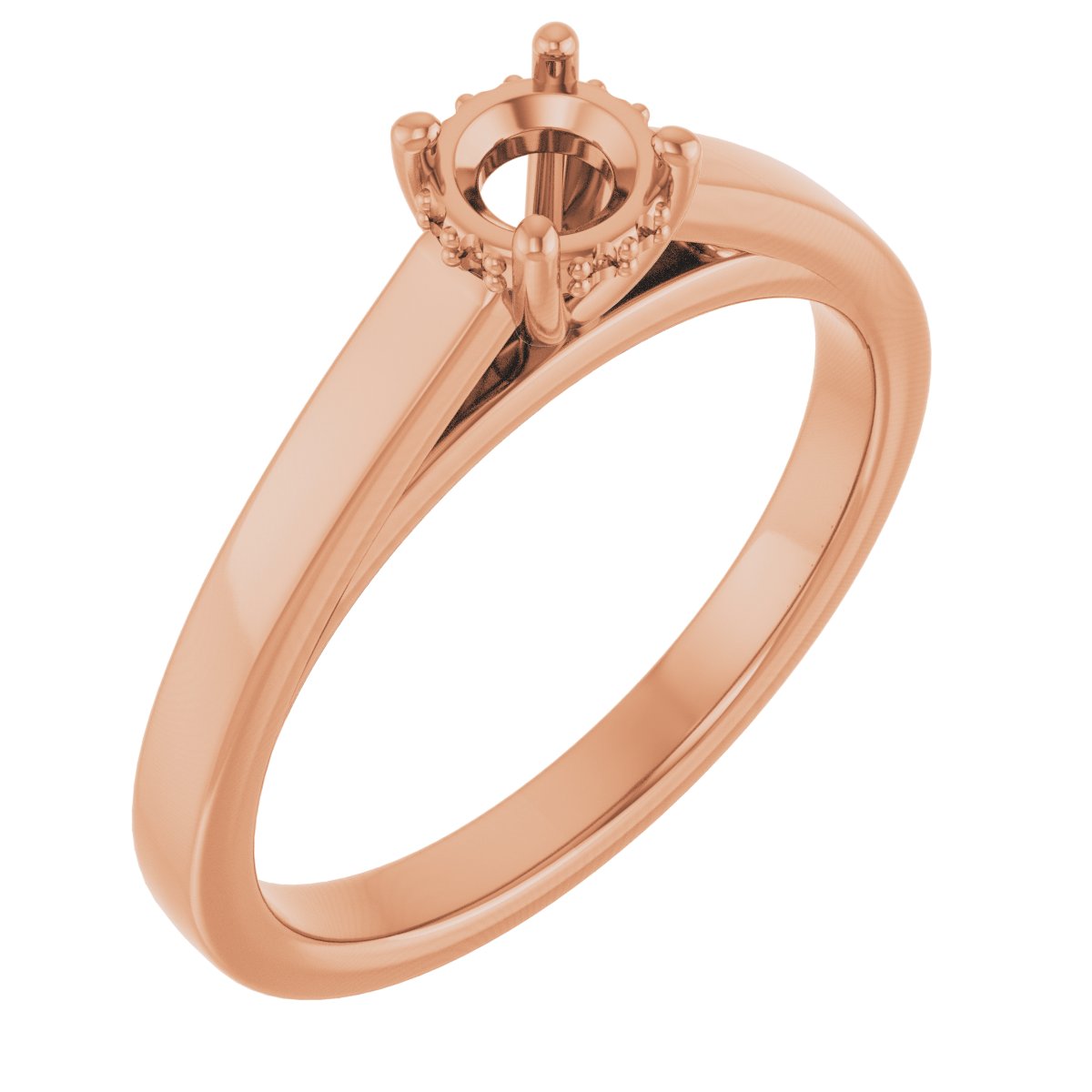 Hidden Halo-Style Engagement Ring