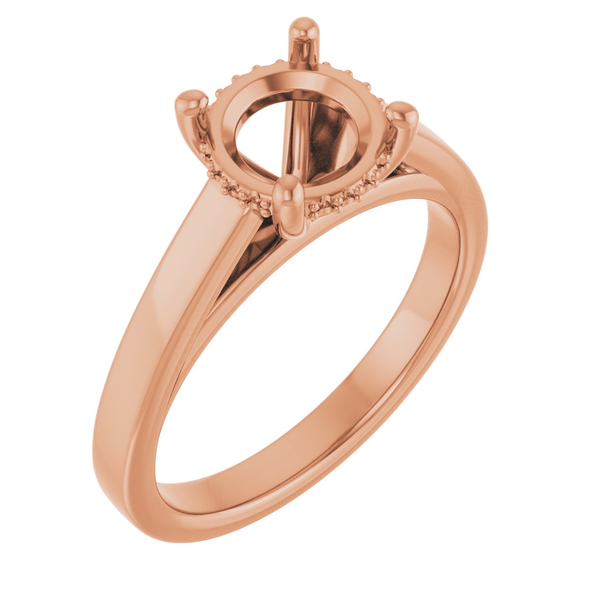 Hidden Halo-Style Engagement Ring
