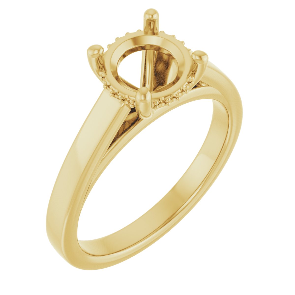 Hidden Halo-Style Engagement Ring