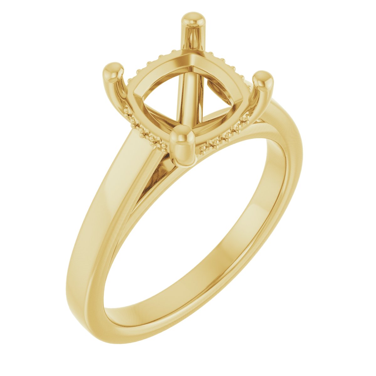 Hidden Halo-Style Engagement Ring