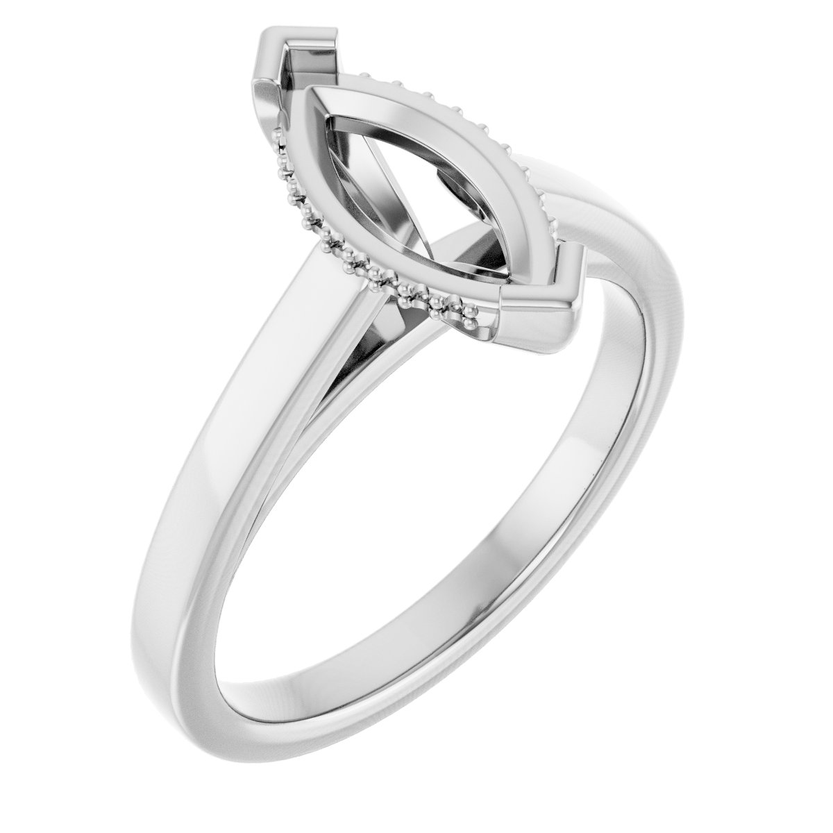 Hidden Halo-Style Engagement Ring