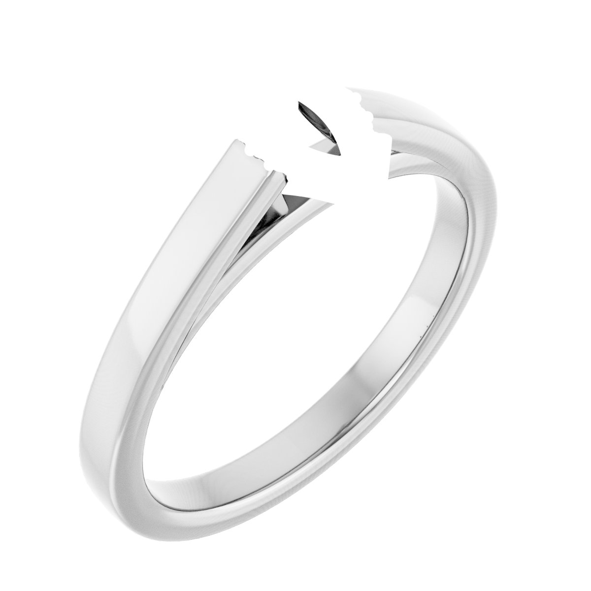 Hidden Halo-Style Engagement Ring