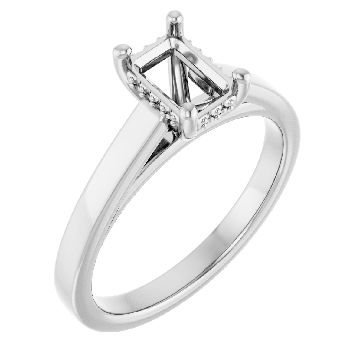 Hidden Halo-Style Engagement Ring