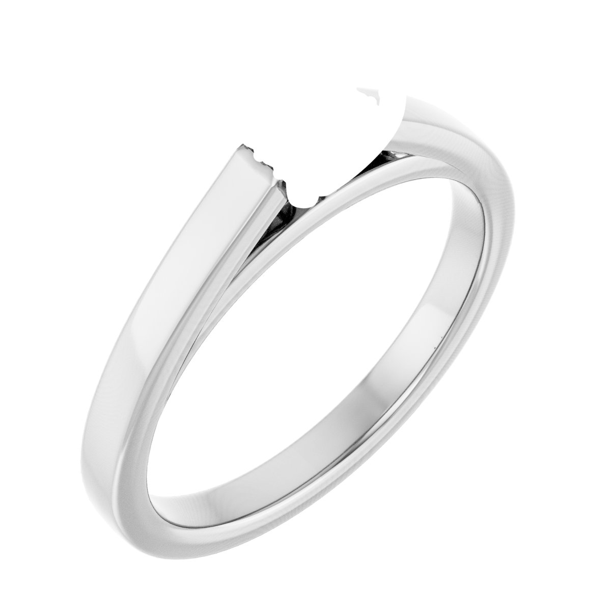 Hidden Halo-Style Engagement Ring
