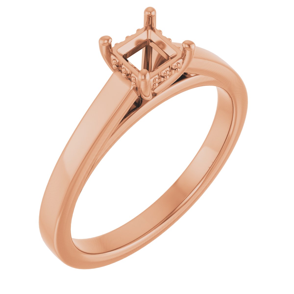 Hidden Halo-Style Engagement Ring
