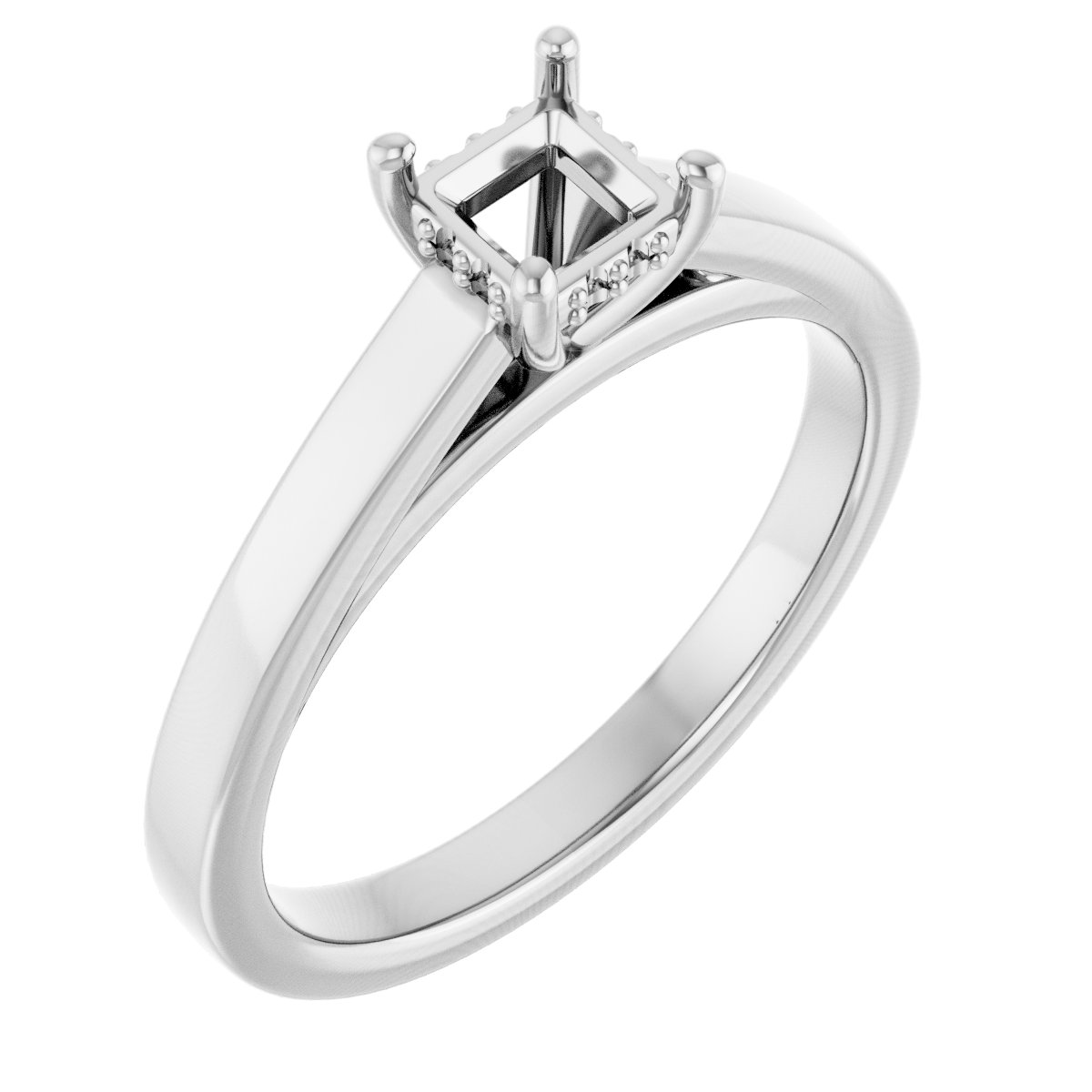 Hidden Halo-Style Engagement Ring