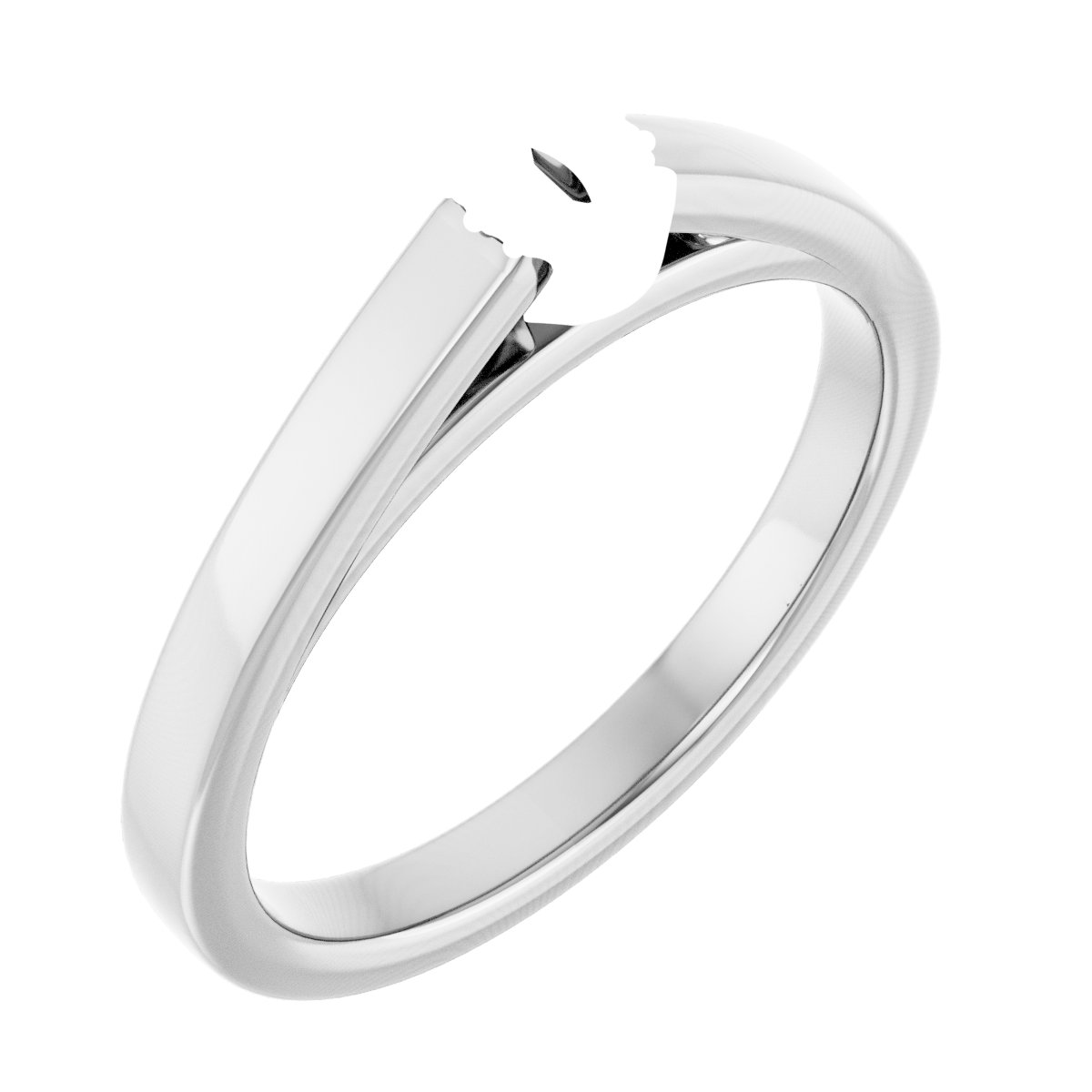 Hidden Halo-Style Engagement Ring