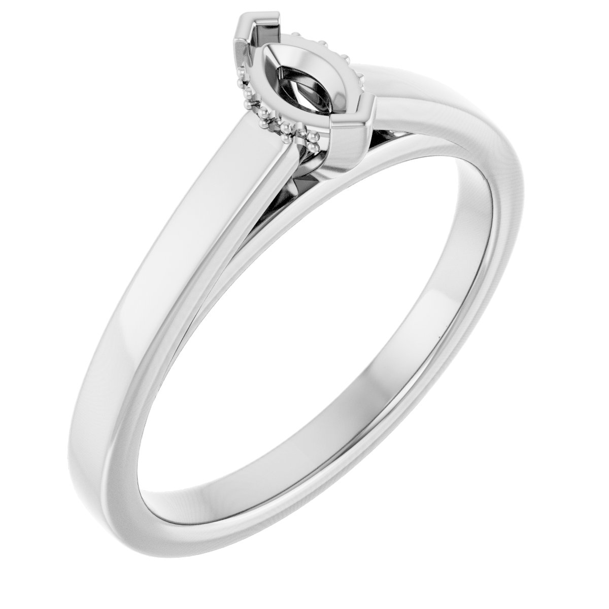 Hidden Halo-Style Engagement Ring